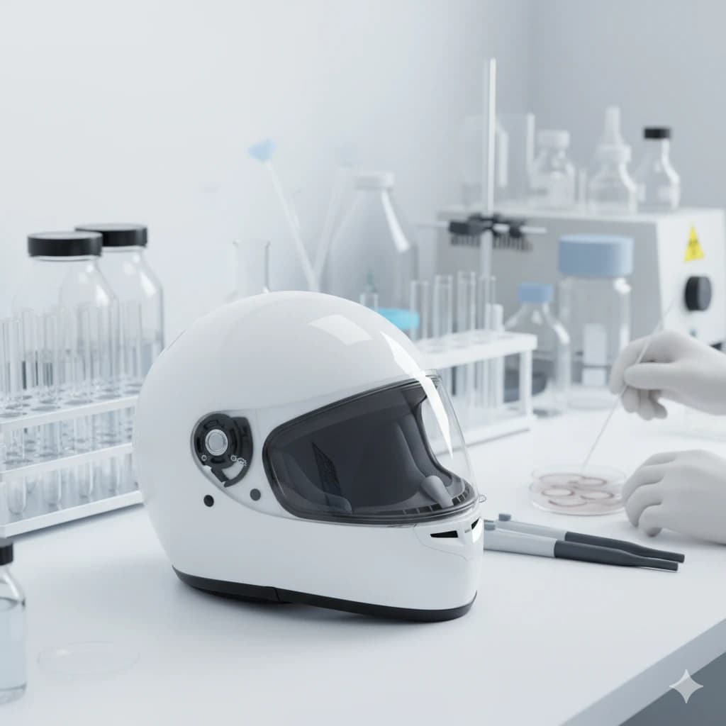 รูปภาพพื้นหลังการทดสอบตู้อบหมวกกันน็อค น็อคแคร์ NocCare